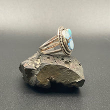 Load image into Gallery viewer, Turquoise Sterling Silver and Gold Plated Ring Size 7.5
