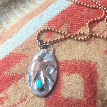 Load image into Gallery viewer, Mixed Metal Necklace with Copper Chain- Swallow Dance