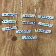 Load image into Gallery viewer, Mixed Metal Copper and Sterling Silver Rustic Attitude Necklace
