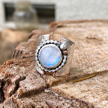 Load image into Gallery viewer, Start Me Up Mixed Metal and Moonstone Ring
